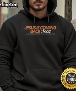 Alt Text: Official Forrest Frank Jesus Is Coming Back Soon Child of God II 2025 Hoodie in black with vibrant graphic design.