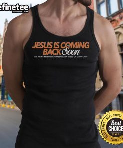 Official Forrest Frank 'Jesus Is Coming Back Soon' tank top for kids, perfect for proud Child of God II 2025 wear.