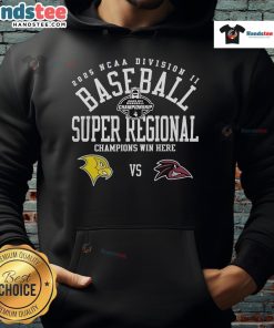 Official Franklin Pierce University vs Felician University 2025 NCAA Division II Baseball Super Regional Hoodie design.