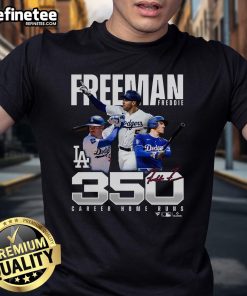 Official Freddie Freeman Los Angeles Dodgers 350 Career Home Runs T-Shirt
