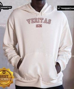 Official Fuck Trump Support Harvard Resistance Veritas 1636 Hoodie showcasing bold design and protest message.