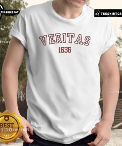Official Fuck Trump Support Harvard Resistance Veritas 1636 T-Shirt featuring bold graphic design and vibrant colors.