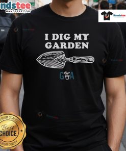 Alt Text: Official Gardening Australia 'I Dig My Garden' T-Shirt featuring a vibrant design for gardening enthusiasts.