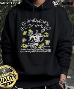 Official Go Back Jack Do It Again hoodie featuring a playful design inspired by the Land of Milk theme.
