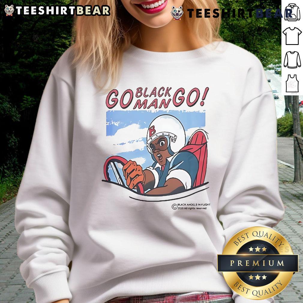 Official Go Black Man Go Sweatshirt Official Go Black Man Go Sweatshirt featuring bold graphic design and comfortable fit for stylish casual wear.