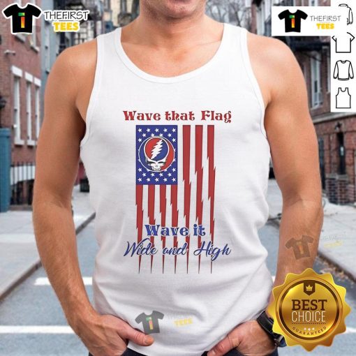 Grateful Dead Wave That Flag tank top featuring vibrant colors and iconic design for fans of the legendary band.