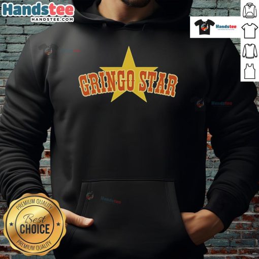 Official Gringo Star Hoodie in black, featuring a stylish logo, perfect for fans and casual wear.