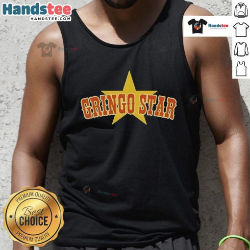 Official Gringo Star Tank Top featuring vibrant graphics, perfect for summer outings and music festivals.