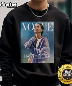 Hailey Bieber X Vogue Tribute sweatshirt featuring 'See Me For Me' design, showcasing stylish casual wear.