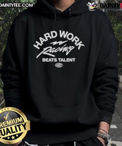 Official Hard Work Racing Beats HWBT Hoodie in black, featuring logo and stylish design for racing enthusiasts.