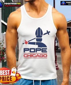 Official Harebrained Chicago Pope Tank Top featuring a stylish design perfect for summer outings and fan apparel.