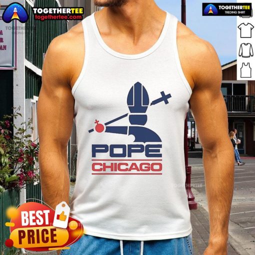 Official Harebrained Chicago Pope Tank Top featuring a stylish design perfect for summer outings and fan apparel.