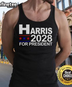Official Harris For President 2028 tank top featuring a bold design, perfect for supporters of Kamala Harris.