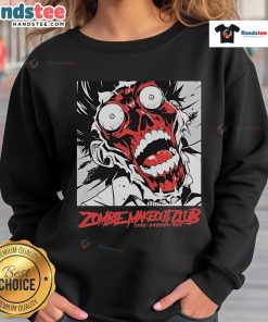 Alt Text: Official Head Zombie Makeout Club Sweatshirt featuring a unique graphic design on a cozy, stylish pullover.