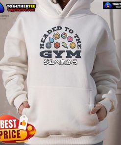 Official Headed to the Gym JP Hoodie in black, featuring a stylish design for fitness enthusiasts and gym lovers.