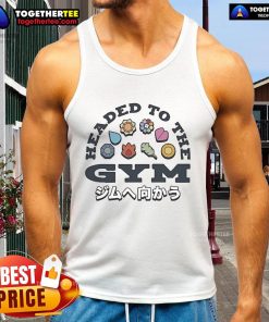 Alt Text: Official Headed to the Gym JP Tank Top in black, perfect for workouts and fitness enthusiasts. Stylish and comfortable.