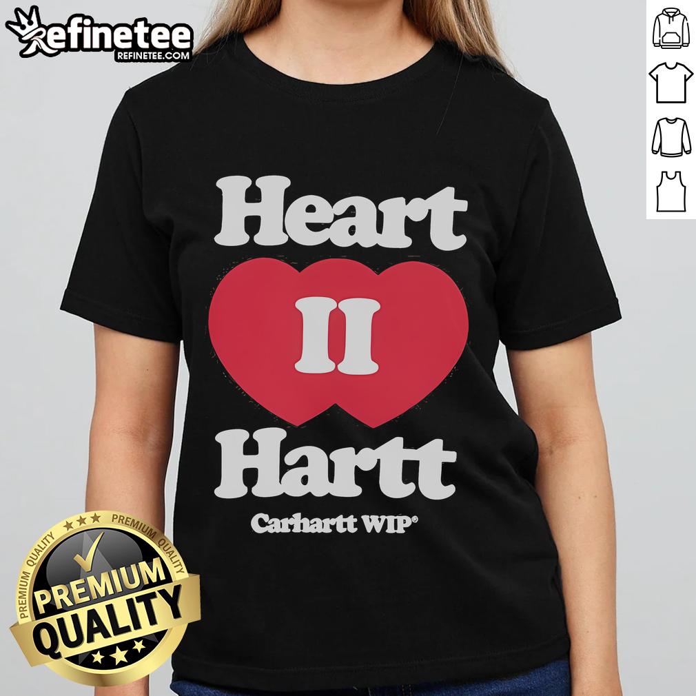 Official Heart Ii Hartt Carhartt Wip Heart Ladies Tee Alt Text: Official Heart II Hartt Carhartt WIP Heart Ladies Tee in stylish design, perfect for casual outfits and everyday wear.