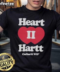 Official Heart Ii Hartt Carhartt Wip Heart T-Shirt in black, featuring a bold heart graphic on a casual fit design.