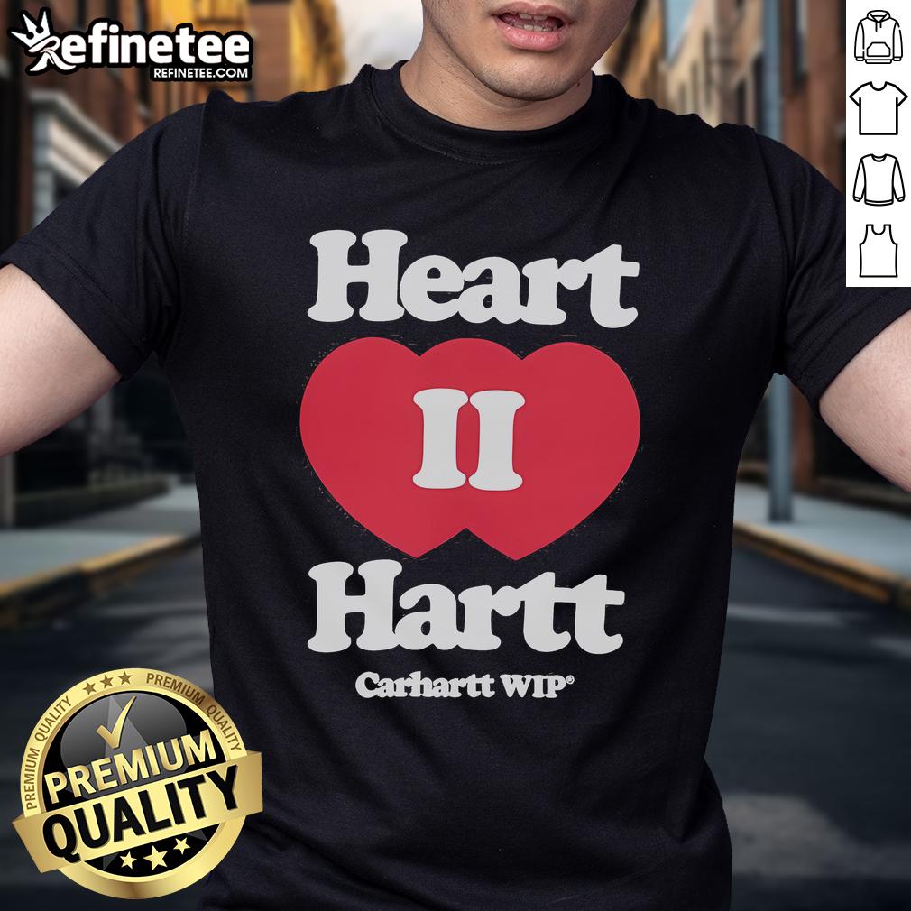 Official Heart Ii Hartt Carhartt Wip Heart T Shirt Official Heart Ii Hartt Carhartt Wip Heart T-Shirt in black, featuring a bold heart graphic on a casual fit design.