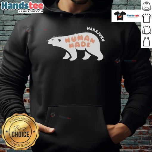 Official Human Made Harajuku Exclusive Polar Bear 2025 Hoodie in vibrant colors, showcasing unique streetwear design.