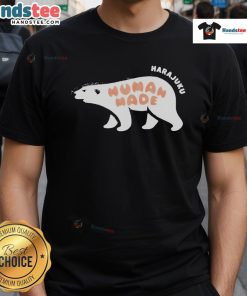 Alt Text: Official Human Made Harajuku Exclusive Polar Bear 2025 T-Shirt featuring a unique polar bear graphic design.