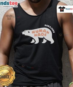 Official Human Made Harajuku Exclusive Polar Bear 2025 Tank Top featuring unique graphic design and vibrant colors.
