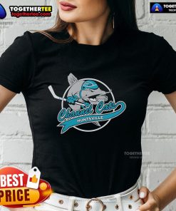 Alt Text: Official Huntsville Channel Cats ladies tee featuring team logo and stylish design for fans of all ages.