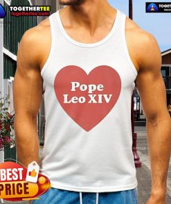 Official I Heart Love Pope Leo XIV tank top featuring a vibrant design, perfect for fans of the Pope and unique fashion.