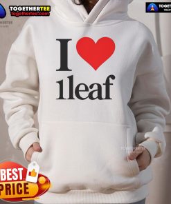 Official I Love 1Leaf Hoodie featuring a stylish design and vibrant colors, perfect for nature lovers and casual wear.