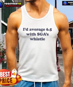 Official ID Average 6.5 tank top with SGAS whistle design, perfect for casual wear and sporty style.