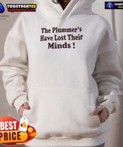 Alt Text: Official IDC hoodie featuring 'The Plummers Have Lost Their Minds' design, perfect for fans and casual wear.