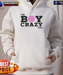Kesha hoodie featuring 'I'm Boy Crazy Too' design, perfect for fans of Kesha and stylish streetwear.