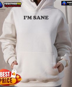 Official Im Sane Hoodie in black, featuring bold graphic design and comfortable fit for casual wear.