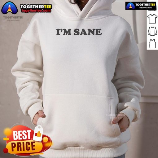 Official Im Sane Hoodie in black, featuring bold graphic design and comfortable fit for casual wear.