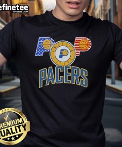 Official Indiana Pacers Basketball 2025 T-Shirt featuring team colors and logo, perfect for fans and game day wear.