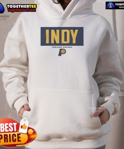 Official Indiana Pacers Crossbar Hoodie featuring team colors and logo, perfect for fans and cozy outings.