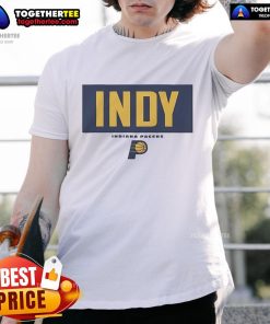 Official Indiana Pacers Crossbar T-Shirt featuring team colors and logo, perfect for fans and game day attire.