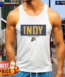 Official Indiana Pacers Crossbar Tank Top featuring team colors and logo, perfect for fans and summer wear.