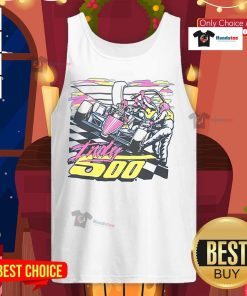 Official Indy 500 Neon 25 Tank Top featuring vibrant colors and racing graphics, perfect for fans of the iconic race.
