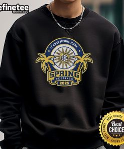 Official SEC Spring Meetings 2025 sweatshirt showcasing stylish design and vibrant colors for event attendees.