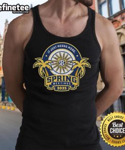 Official SEC Spring Meetings 2025 tank top featuring a stylish design, perfect for showcasing your support at events.