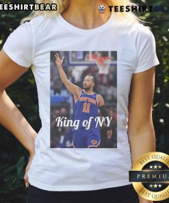 Alt Text: Official Jalen Brunson King of NY 2025 Ladies Tee featuring stylish design for fans of Jalen Brunson and NYC basketball.