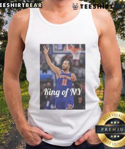 Official Jalen Brunson King of NY 2025 tank top featuring bold graphics, perfect for fans and summer wear.