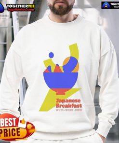 Official Japanese Breakfast concert poster sweatshirt from The Fillmore Detroit, MI, May 3, 2025.