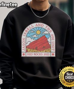 Official Jason Isbell and The 400 Unit sweatshirt at Red Rocks Amphitheatre, Morrison, Colorado, May 3, 2025.