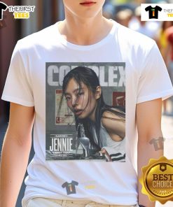 Official Jennie Blackpink March 2025 Complex Magazine Cover T-Shirt featuring vibrant design and iconic style.