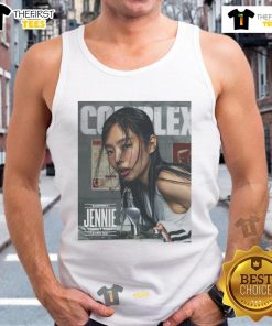 Jennie from Blackpink on the cover of Complex Magazine March 2025, wearing a stylish tank top.