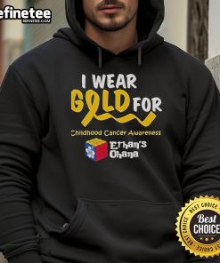 Official Jesus Luzardo I Wear Gold For Ethans Ohana Hoodie in vibrant colors, showcasing a stylish and meaningful design.