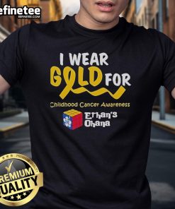 Alt Text: Official Jess Luzardo I Wear Gold For Ethan's Ohana T-Shirt featuring vibrant design and supportive message.