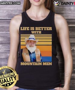Alt Text: Official JK Simmons Life Is Better With Mountain Men vintage tank top featuring a classic design and comfortable fit.
